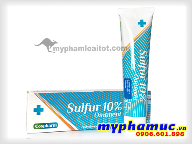 Kem Đặc Trị mụn Sulfur 10% Cospharm Sulfur ointment 